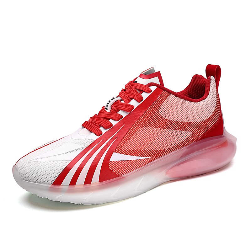 Lace-up TPU Popcorn Sneakers Red - Image 5
