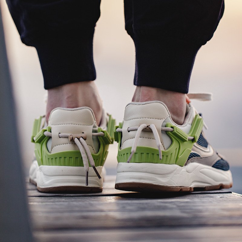 Lace-up Vintage Panel Sneakers - Image 4