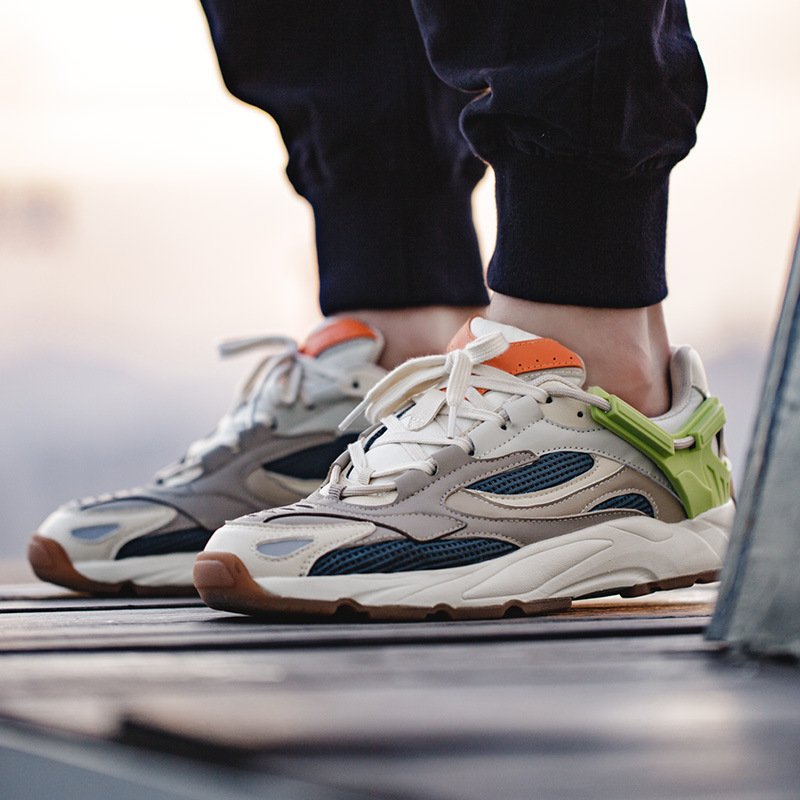 Lace-up Vintage Panel Sneakers - Image 3