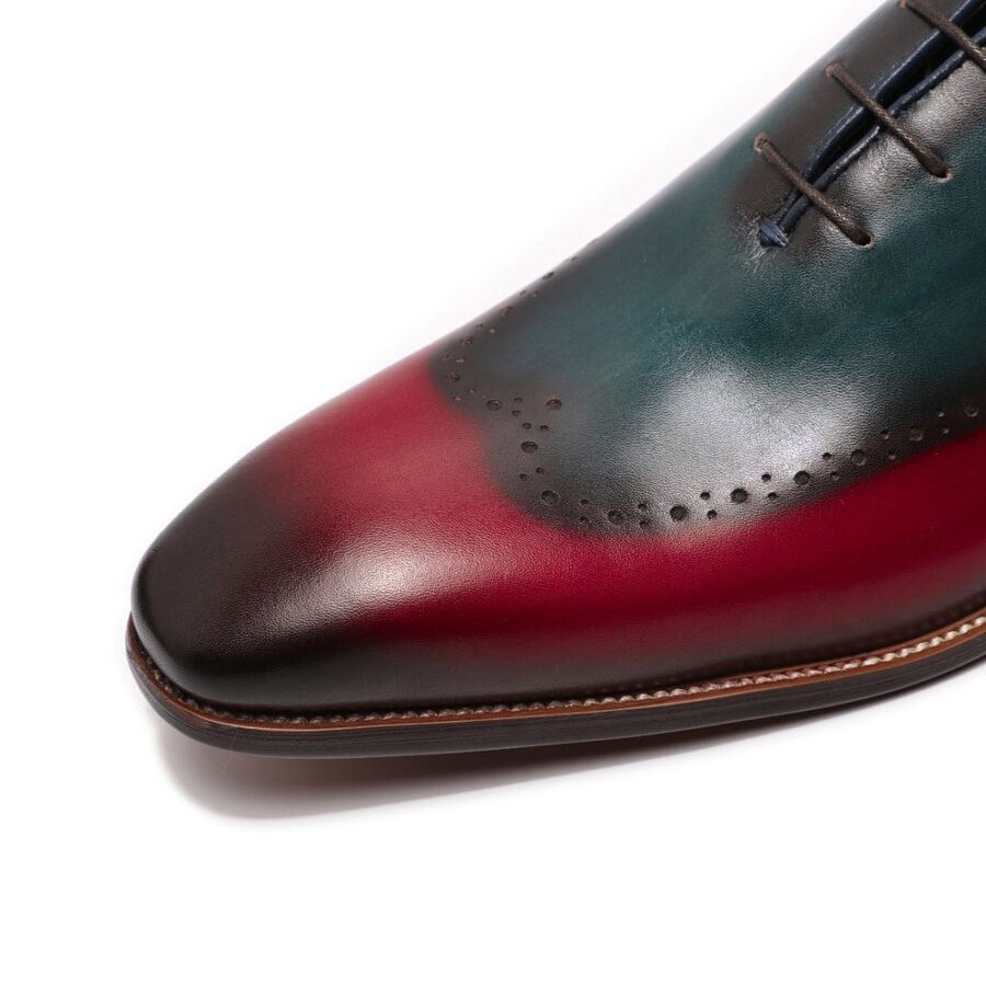 Light Luxury Brogue Color Matching Oxfords - Image 4