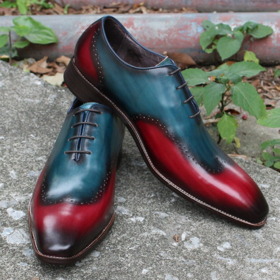 Light Luxury Brogue Color Matching Oxfords - Image 3
