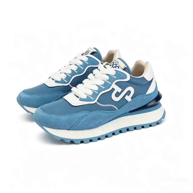 Women Elegant Blue Suede Sneakers – Effortless Style Meets Comfort - Image 7