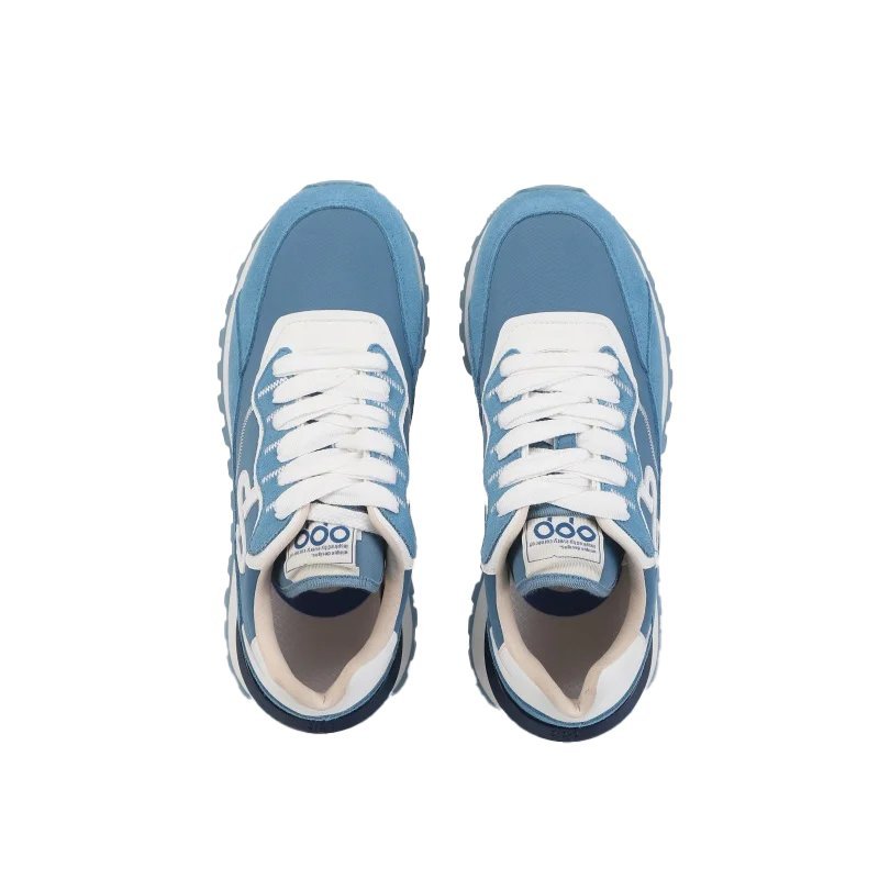 Women Elegant Blue Suede Sneakers – Effortless Style Meets Comfort - Image 3