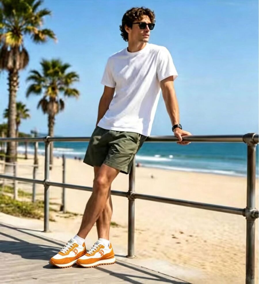 Limited Edition Web3 Inspired Bitcoin Sneakers – Amber Gold Statement Style - Image 15