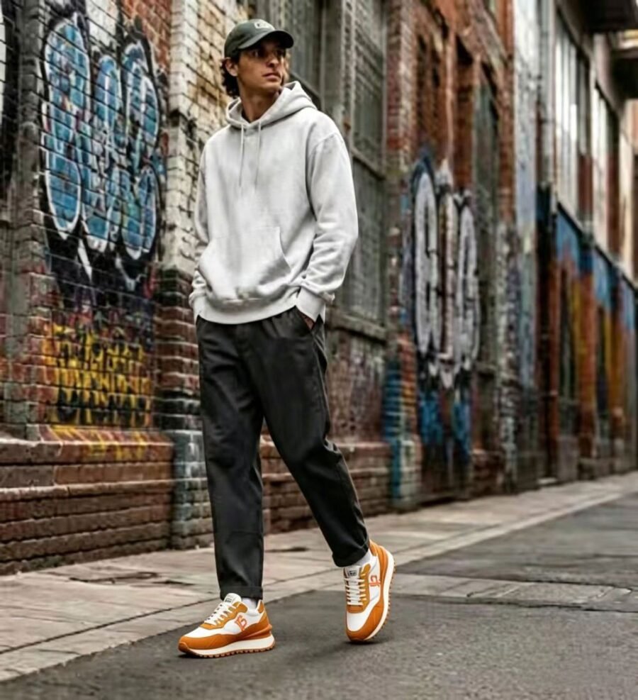 Limited Edition Web3 Inspired Bitcoin Sneakers – Amber Gold Statement Style - Image 14