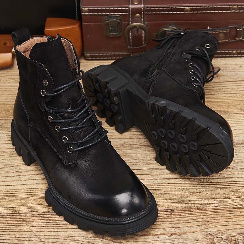 Matte Vintage Martin Boots - Image 5