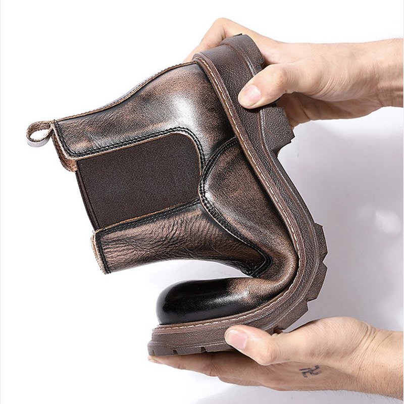 Men Vintage Trend Chelsea Boots - Image 4