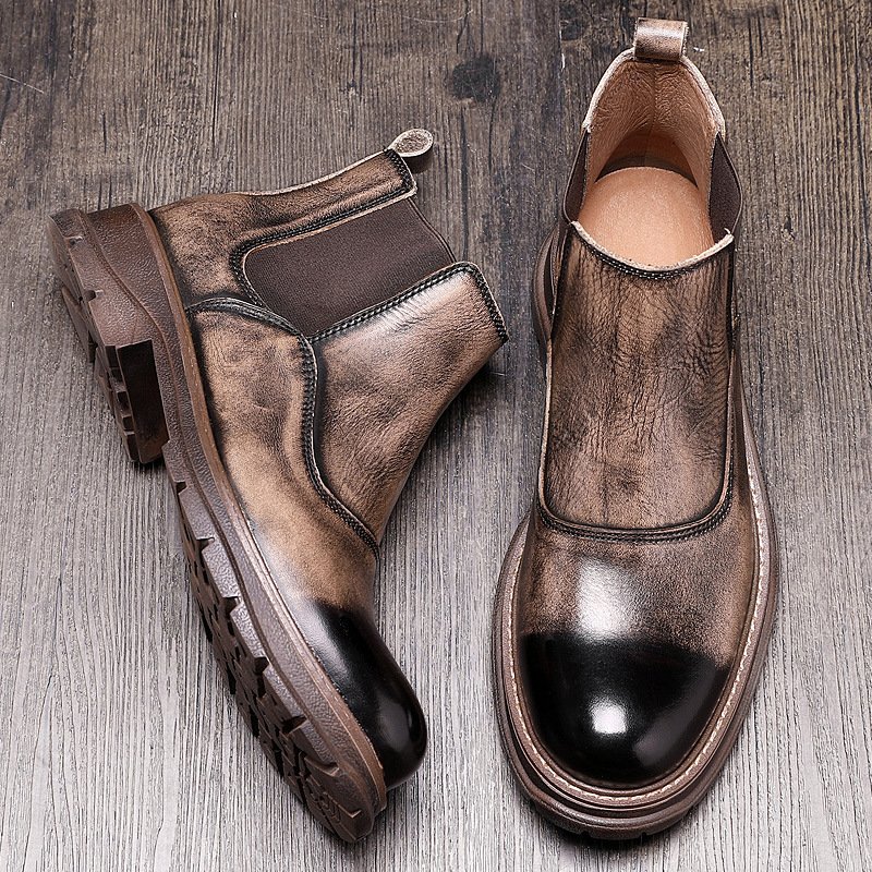 Men Vintage Trend Chelsea Boots - Image 5