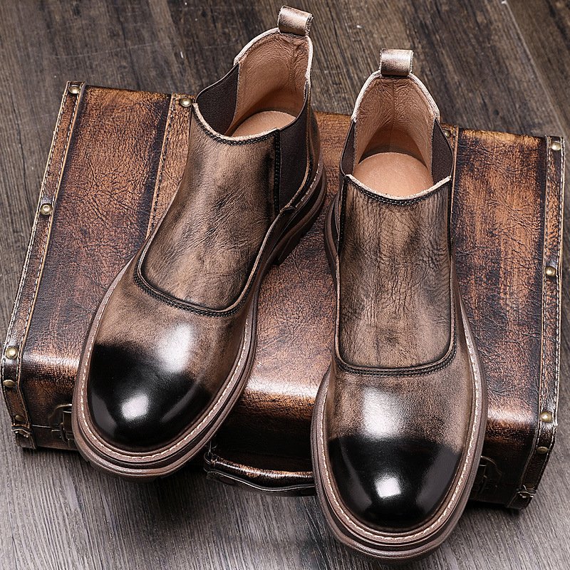 Men Vintage Trend Chelsea Boots - Image 3
