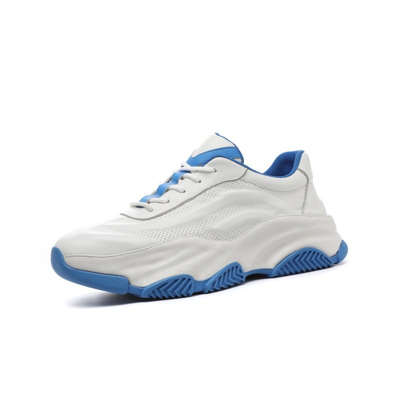 Men Breathable Leather Sneakers - Image 3