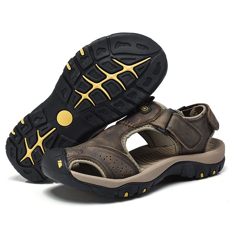 Men Breathable Sandals Dark Brown - Image 4