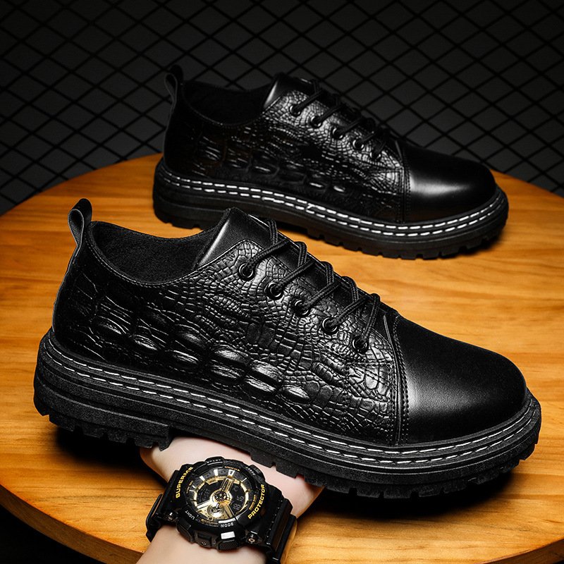 Men Business Casual Leather Oxfords - Image 6