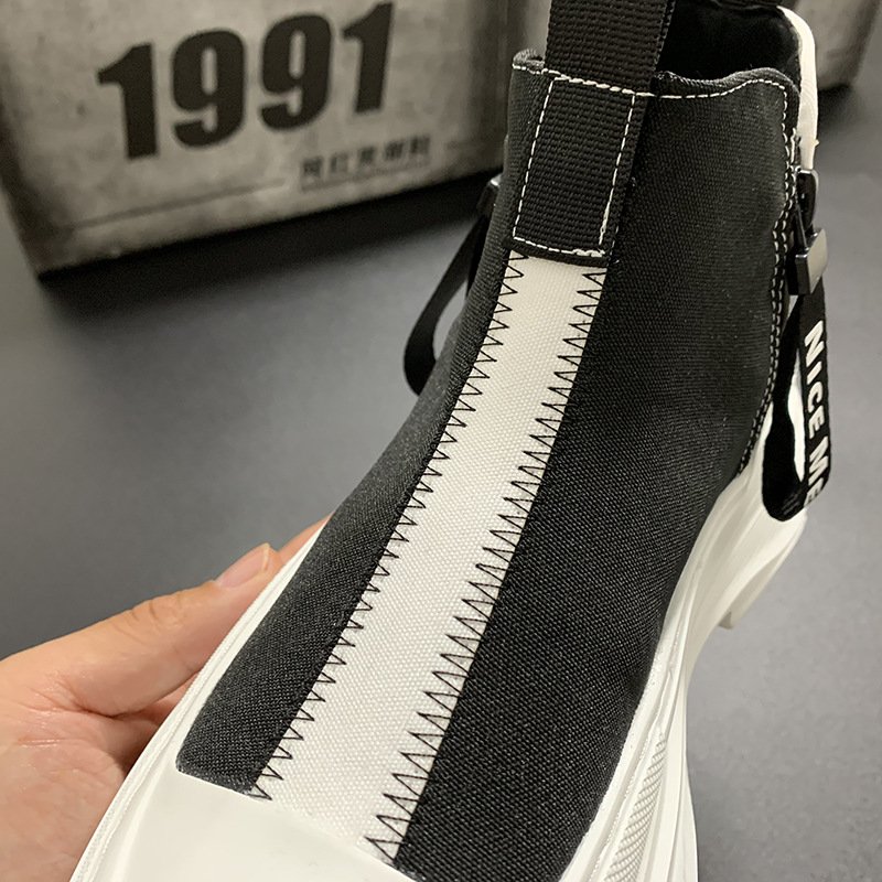 Men Platform High Top Casual Shoes - Image 6