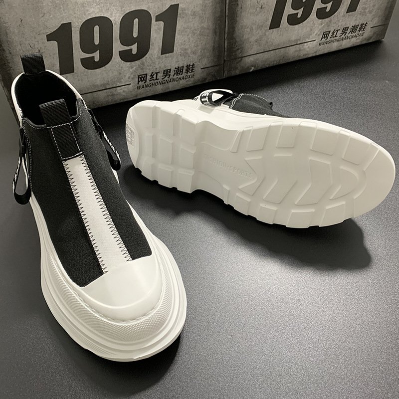 Men Platform High Top Casual Shoes - Image 3