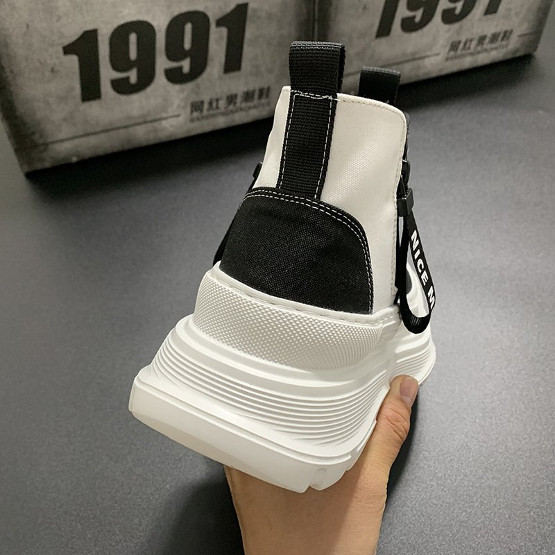 Men Platform High Top Casual Shoes - Image 5