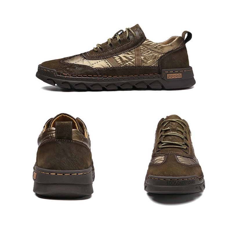 Men Leather Handmade Casual Shoes - Image 3