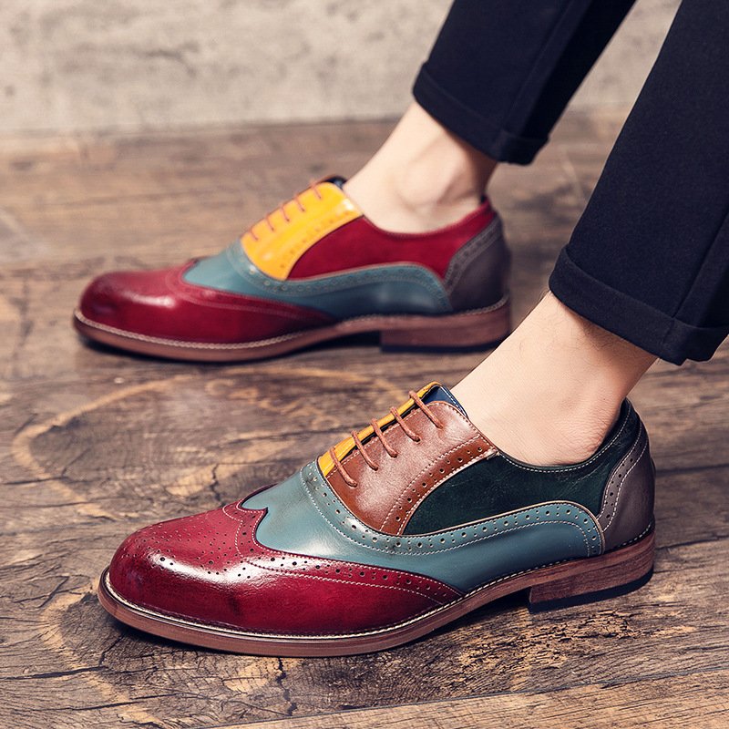 Men Leather Oxfords - Image 4