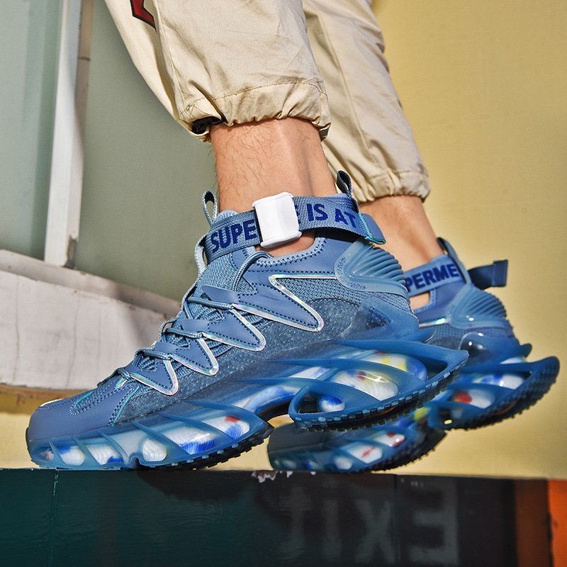 Men Rainbow Sole Sneakers - Image 6