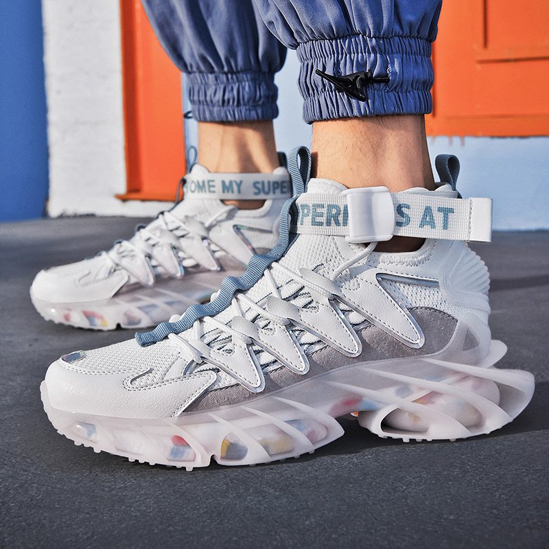Men Rainbow Sole Sneakers - Image 4