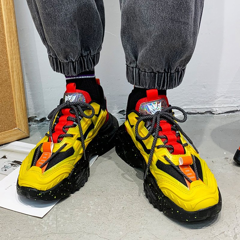 Men Colorblock Platform Sneakers - Image 3