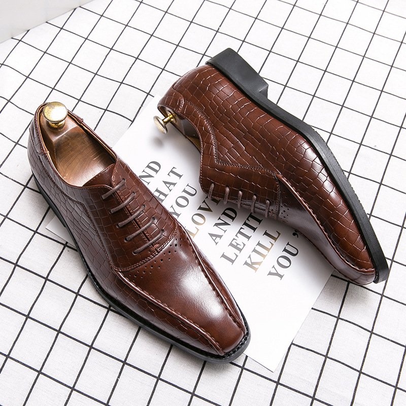 Men's Pointed Toe British Business Oxfords - Image 4