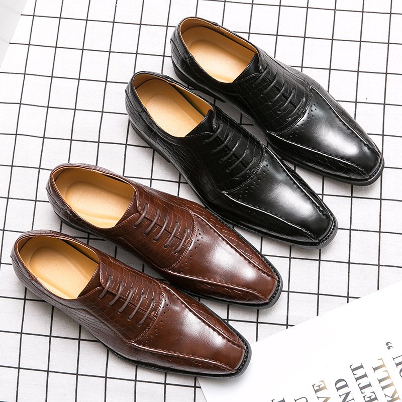 Men's Pointed Toe British Business Oxfords - Image 5