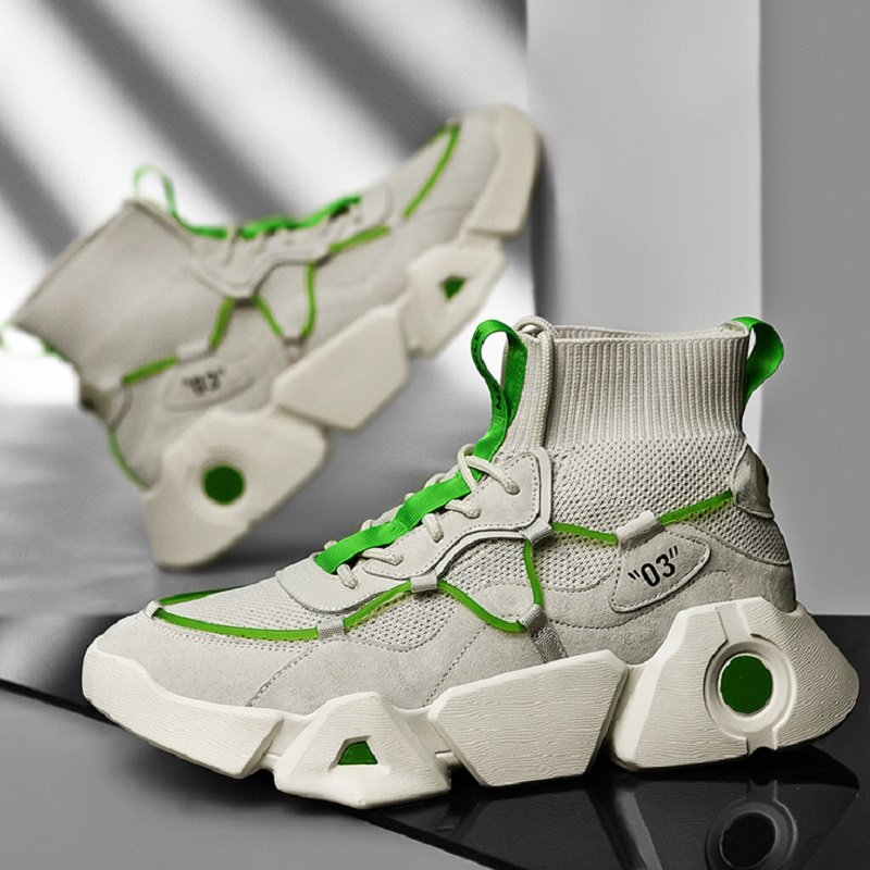 Men Mesh High Top Sneakers - Image 10