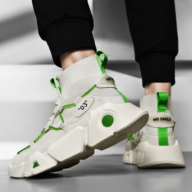 Men Mesh High Top Sneakers - Image 9