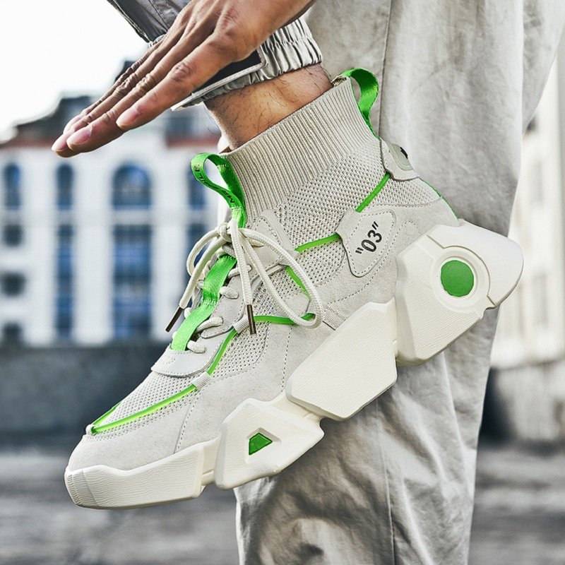 Men Mesh High Top Sneakers - Image 8