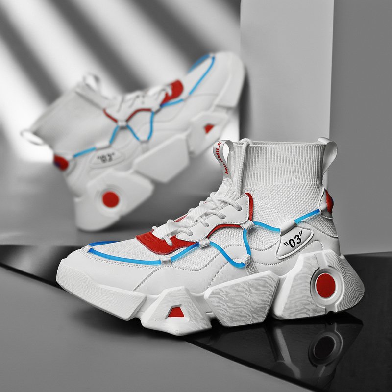 Men Mesh High Top Sneakers - Image 7