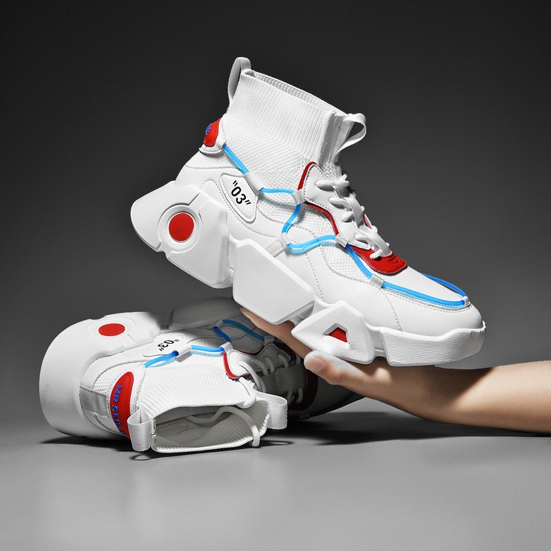Men Mesh High Top Sneakers - Image 6