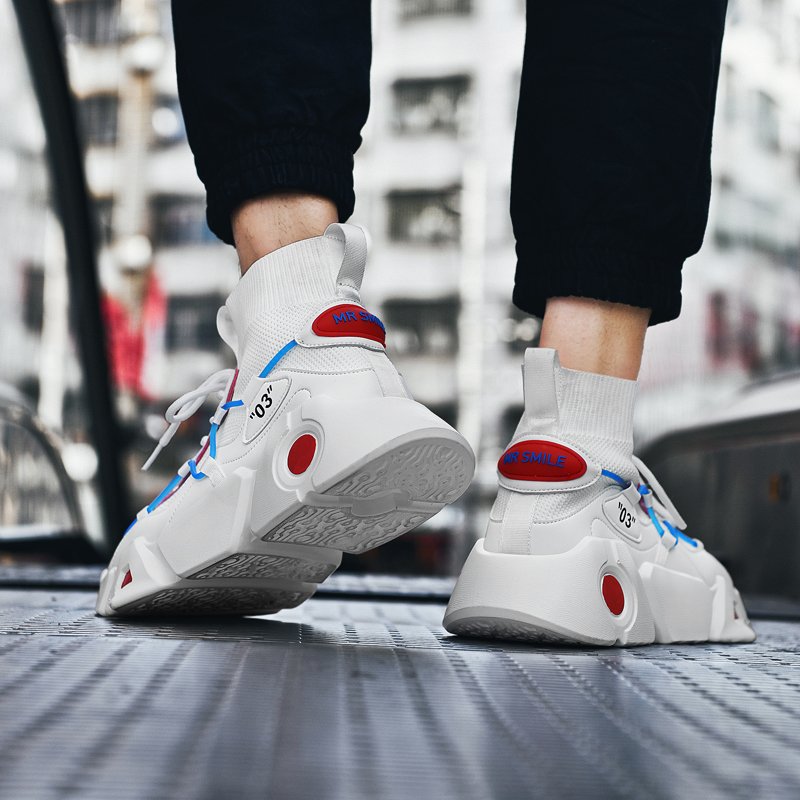 Men Mesh High Top Sneakers - Image 4
