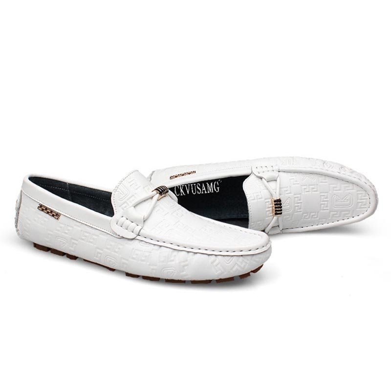 Metal Embossed Casual Loafers - Image 4