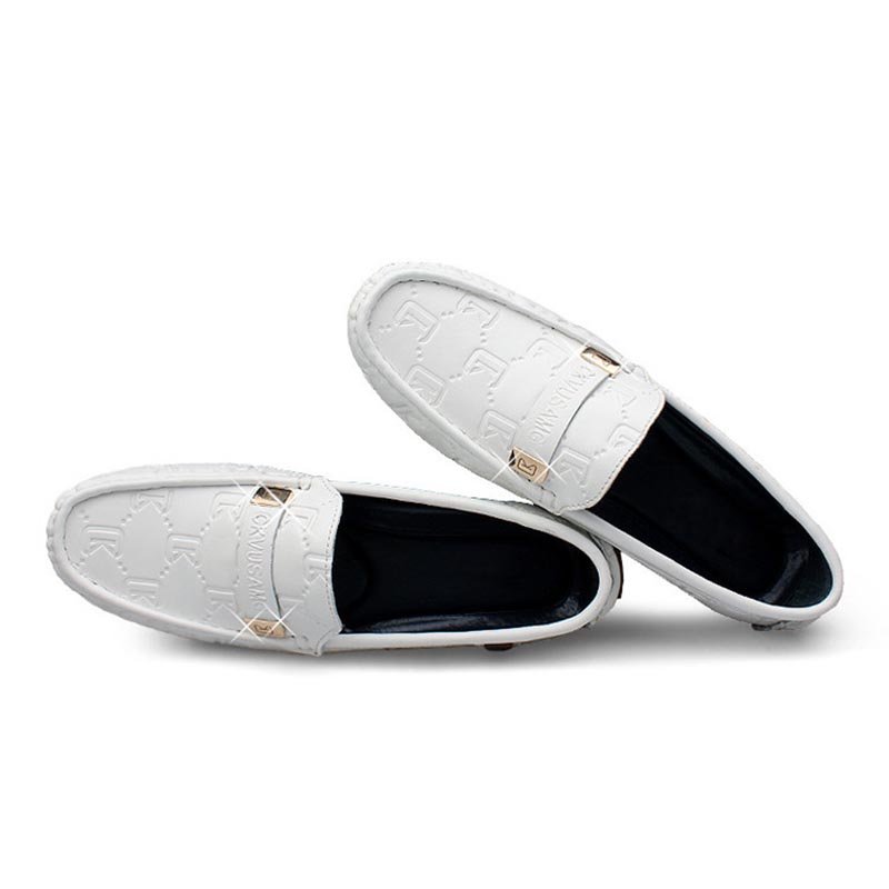 Metal Embossed Flat Loafers - Image 4