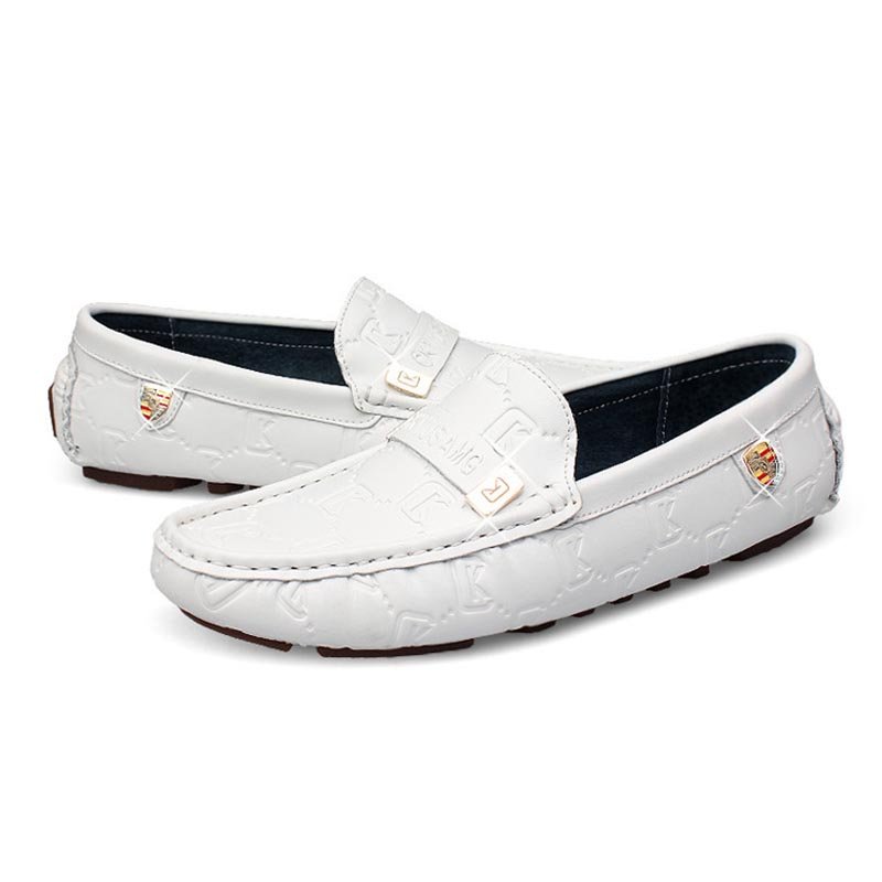 Metal Embossed Flat Loafers - Image 5