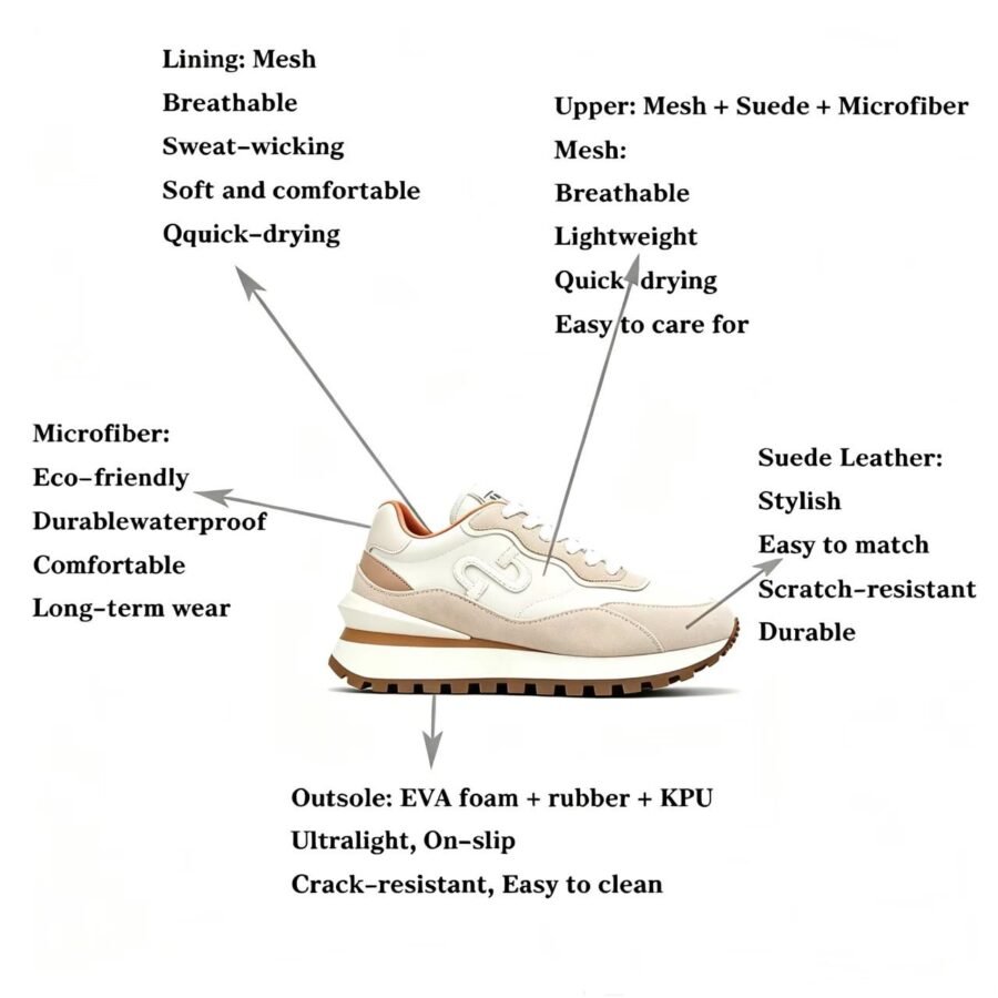 Women Effortless Khaki Suede Sneakers – Clean, Chic & Everyday - Image 10