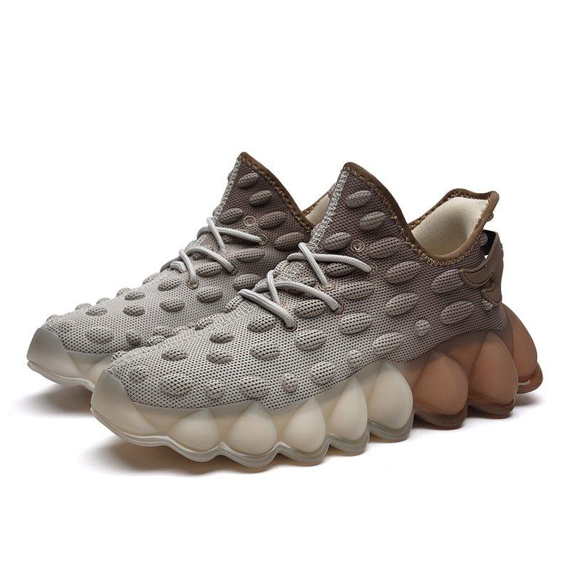 Gradient Toe Lightweight Sneakers Brown - Image 3