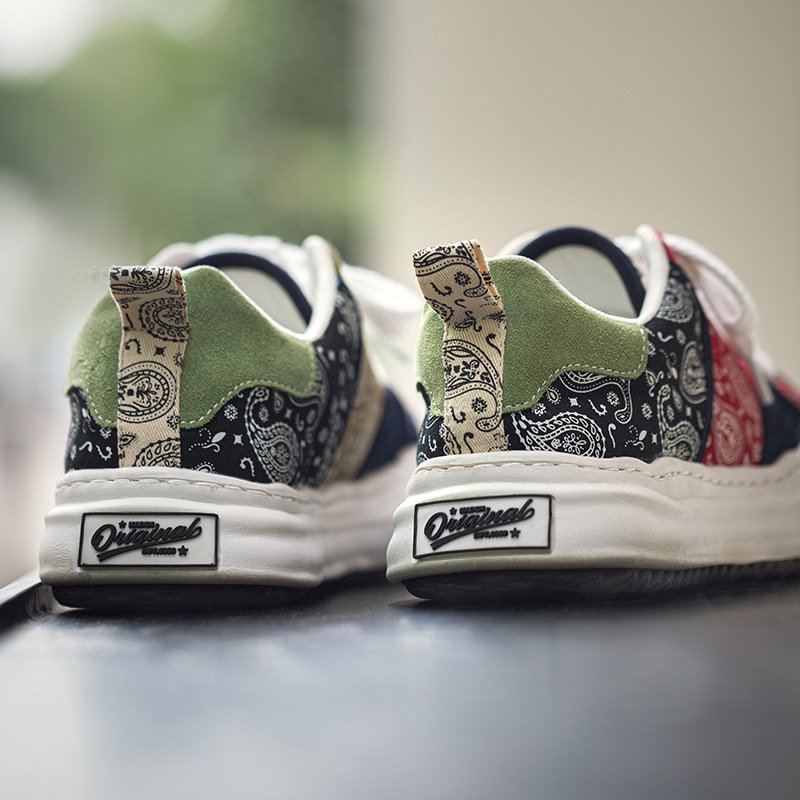Patchwork Contrast Pattern Casual Shoes - Image 4