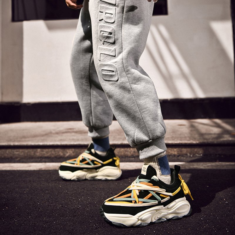 Platform Height Increasing Sneakers Black - Image 3