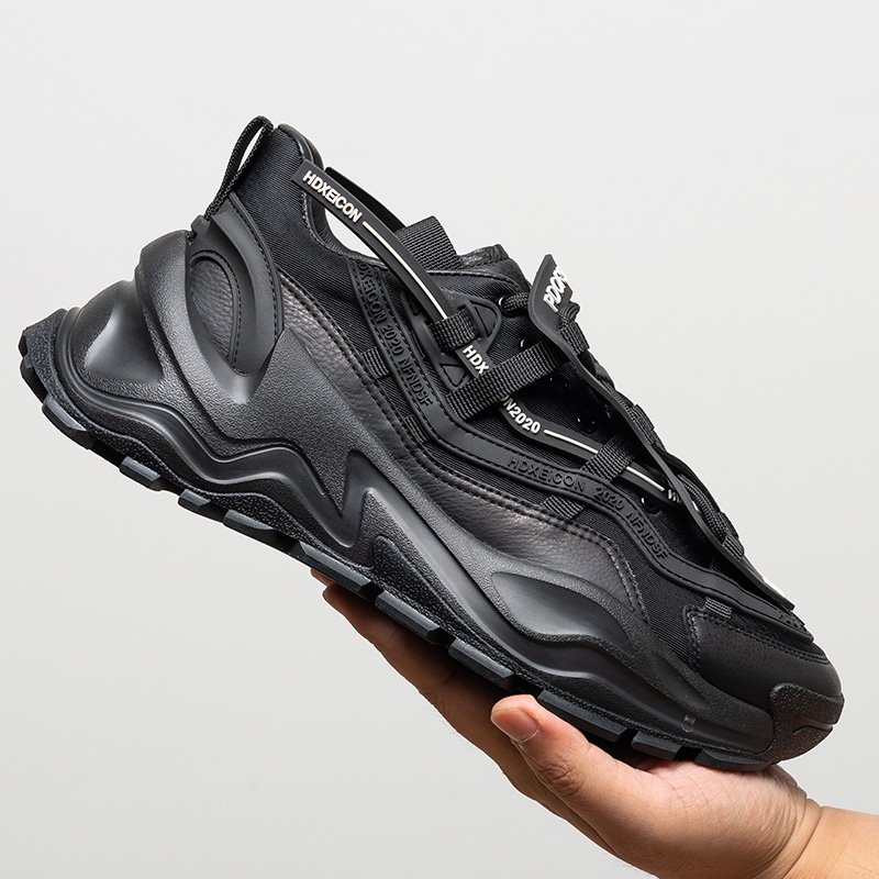 Platform Mesh Sneakers Black - Image 3