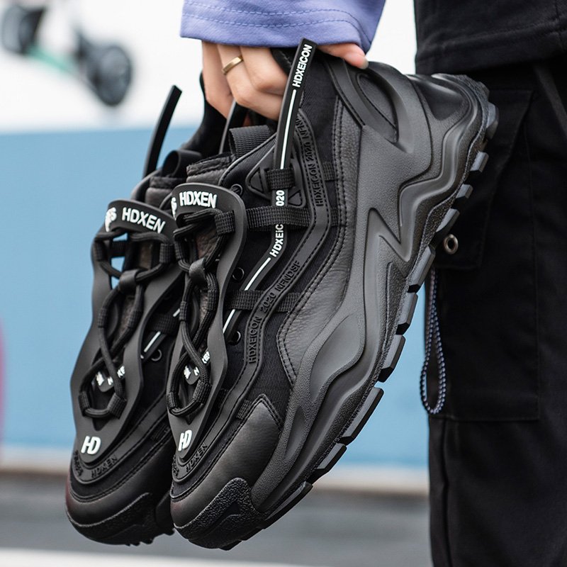 Platform Mesh Sneakers Black - Image 4