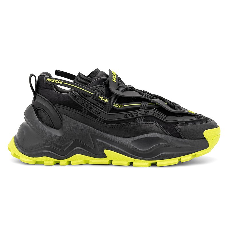 Platform Mesh Sneakers Black and Green - Image 5