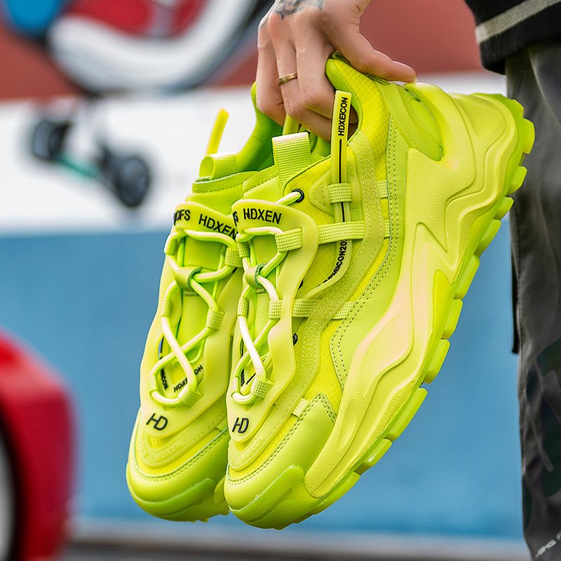 Platform Mesh Sneakers Green - Image 4