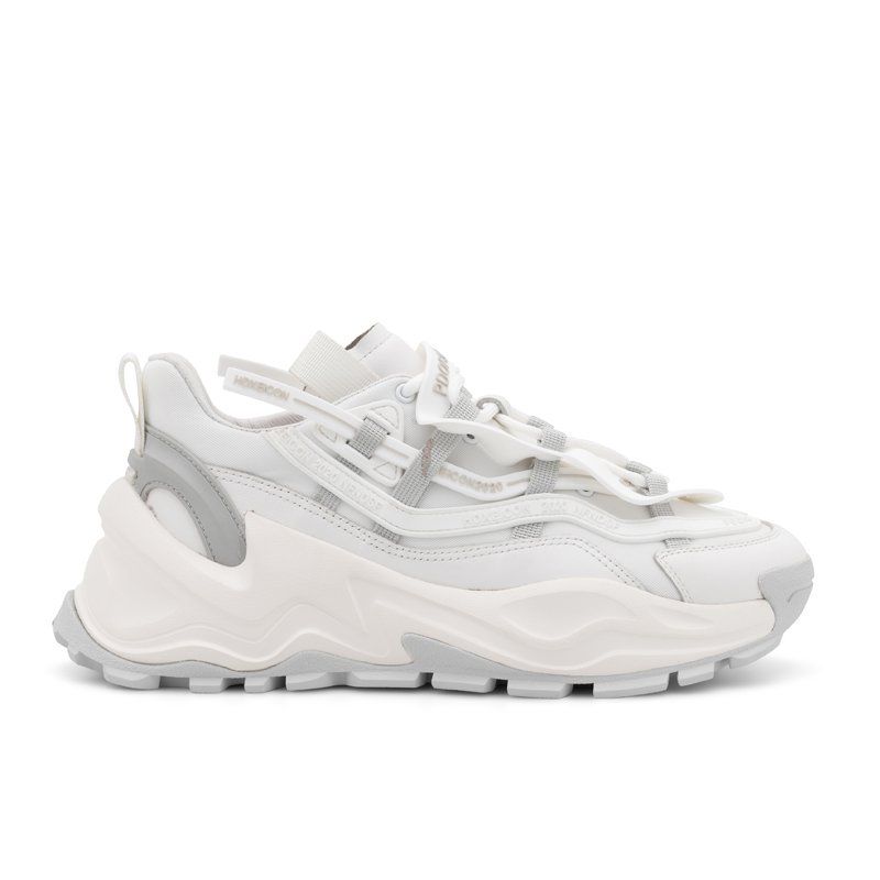 Platform Mesh Sneakers White - Image 5