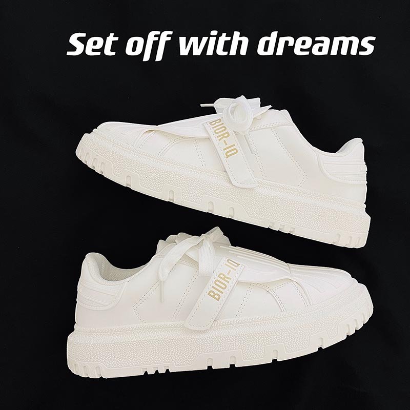 Platform Solid Color Casual Shoes - Image 5
