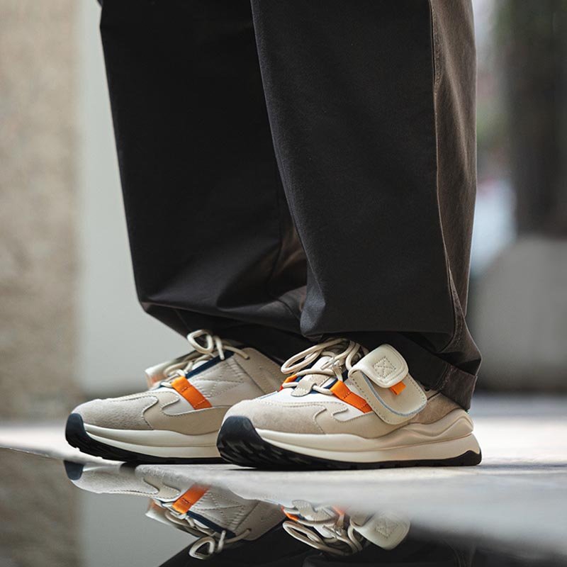 Pocket Jogger Retro Sneakers Beige - Image 3