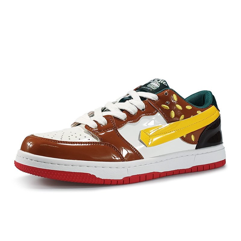 Skateboard Casual Sneakers Brown - Image 3