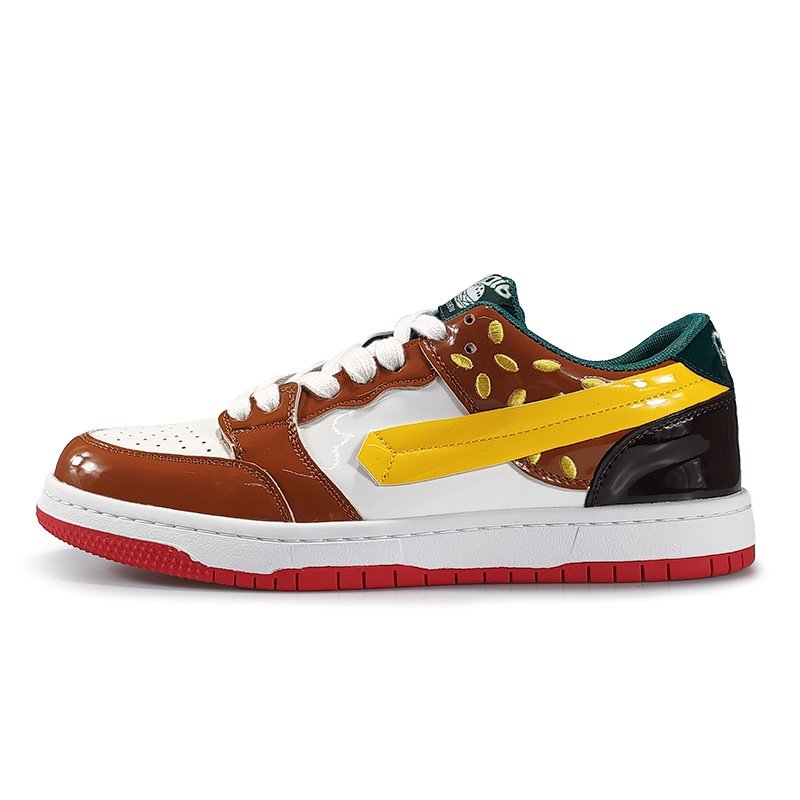 Skateboard Casual Sneakers Brown - Image 4