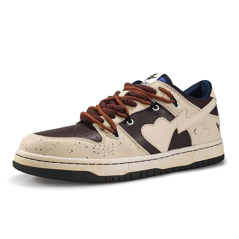 Skateboard Casual Sneakers Khaki - Image 3