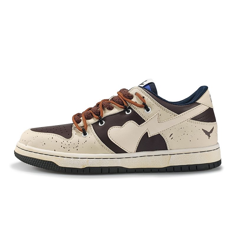 Skateboard Casual Sneakers Khaki - Image 4